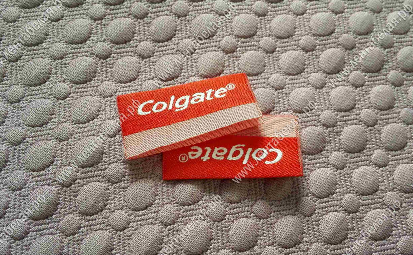 жаккардовый ярлык Colgate